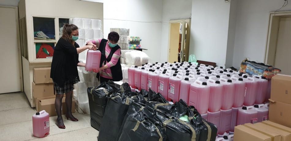 Хигиенни материали и дезинфектанти са осигурени за социалните заведения във Варна