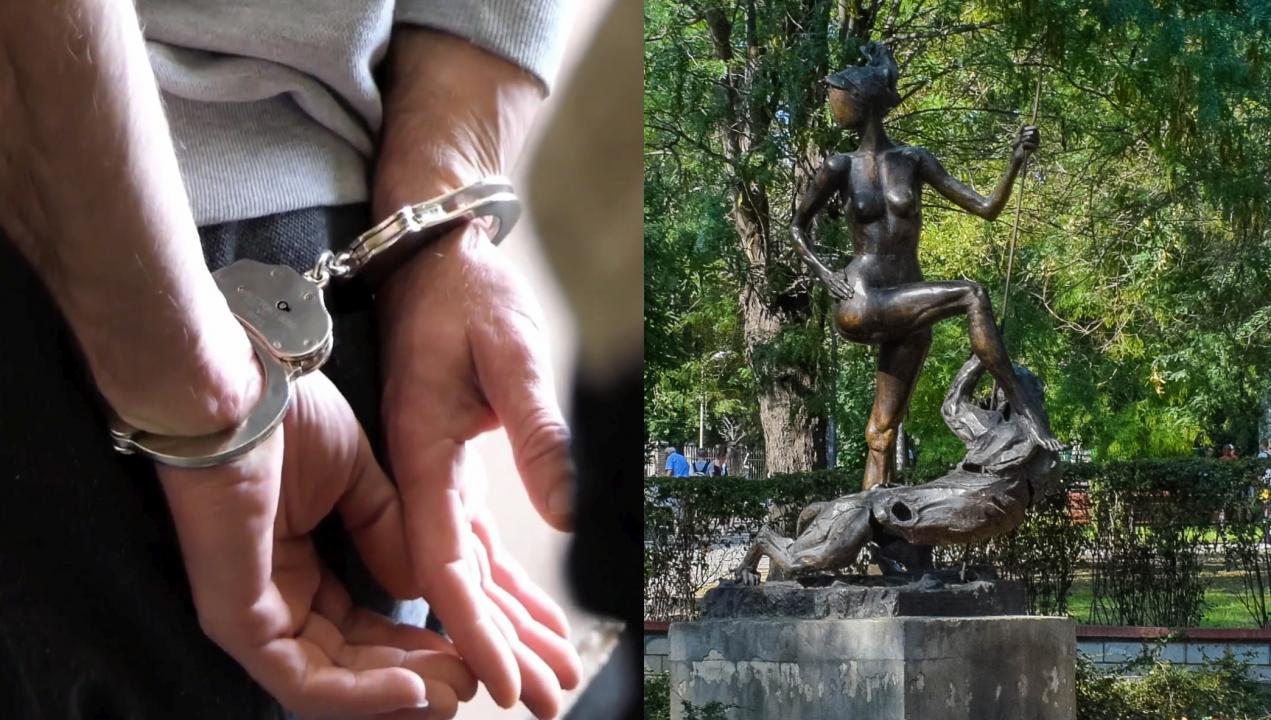 Задържаха 40-годишен за кражбата на статуята на Диана във Варна