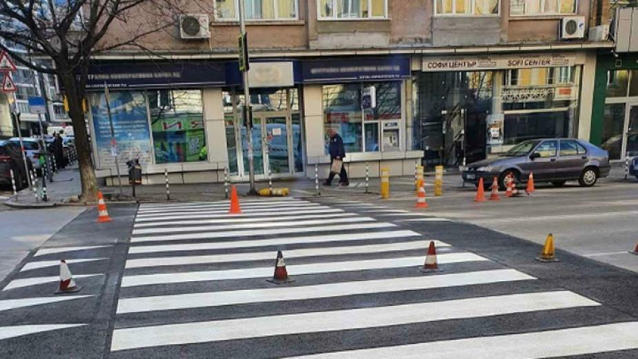 11 пешеходни пътеки са повдигнати от началото на годината в София