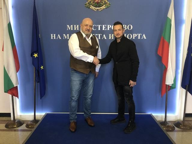 Министър Кралев се срещна с европейския шампион Мартин Чой