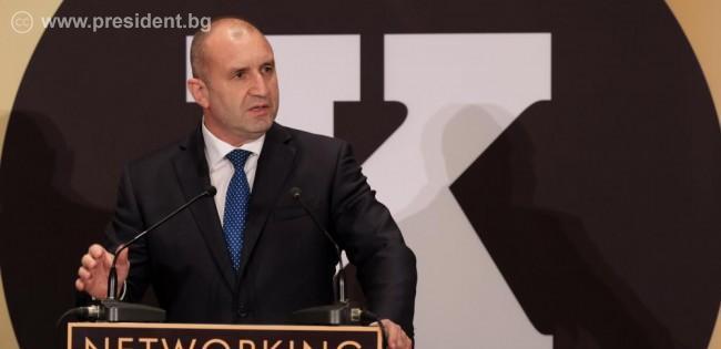 Президентът Румен Радев: Бизнесът в България трябва да прогресира с честност и иновативност, а не благодарение на близостта си до властта