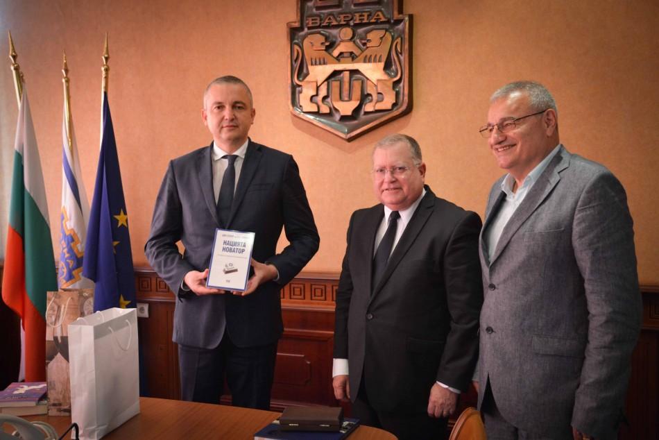 Кметът на Варна Иван Портних се срещна с посланика на Държавата Израел