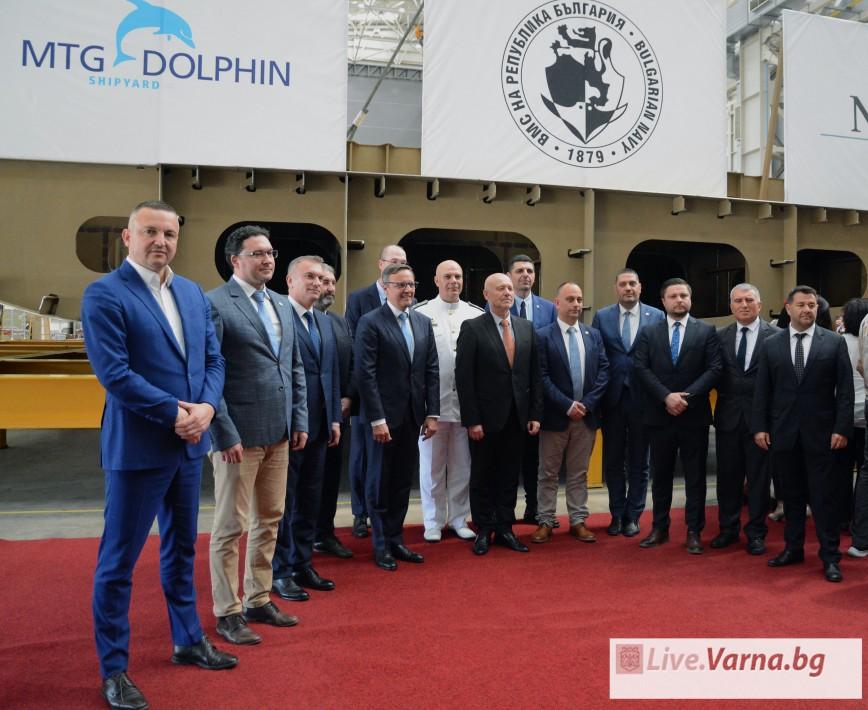 Във Варна започна строителство на втория патрулен кораб на ВМС