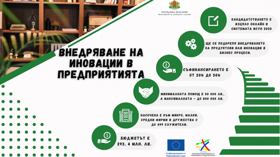 Община Варна ще е домакин на информационен ден по Процедурата за внедряване на иновации в предприятията