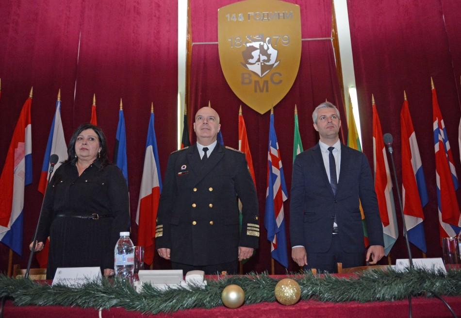 Кметът Благомир Коцев поздрави командира на Военноморските сили контраадмирал Кирил Михайлов по повод 125 от създаването на щаба