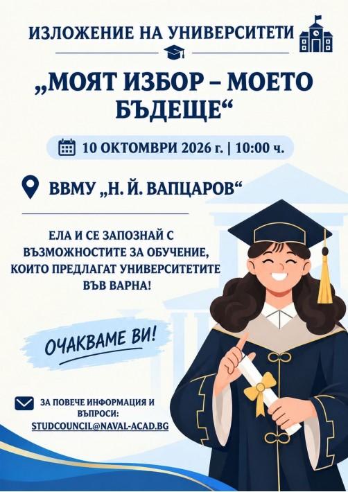 Варненските университети представят възможностите за висше образование в рамките на изложението „Моят избор – моето бъдеще“